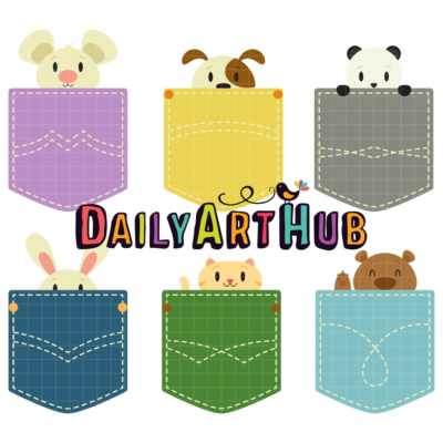 Pocket Animals Clip Art Set