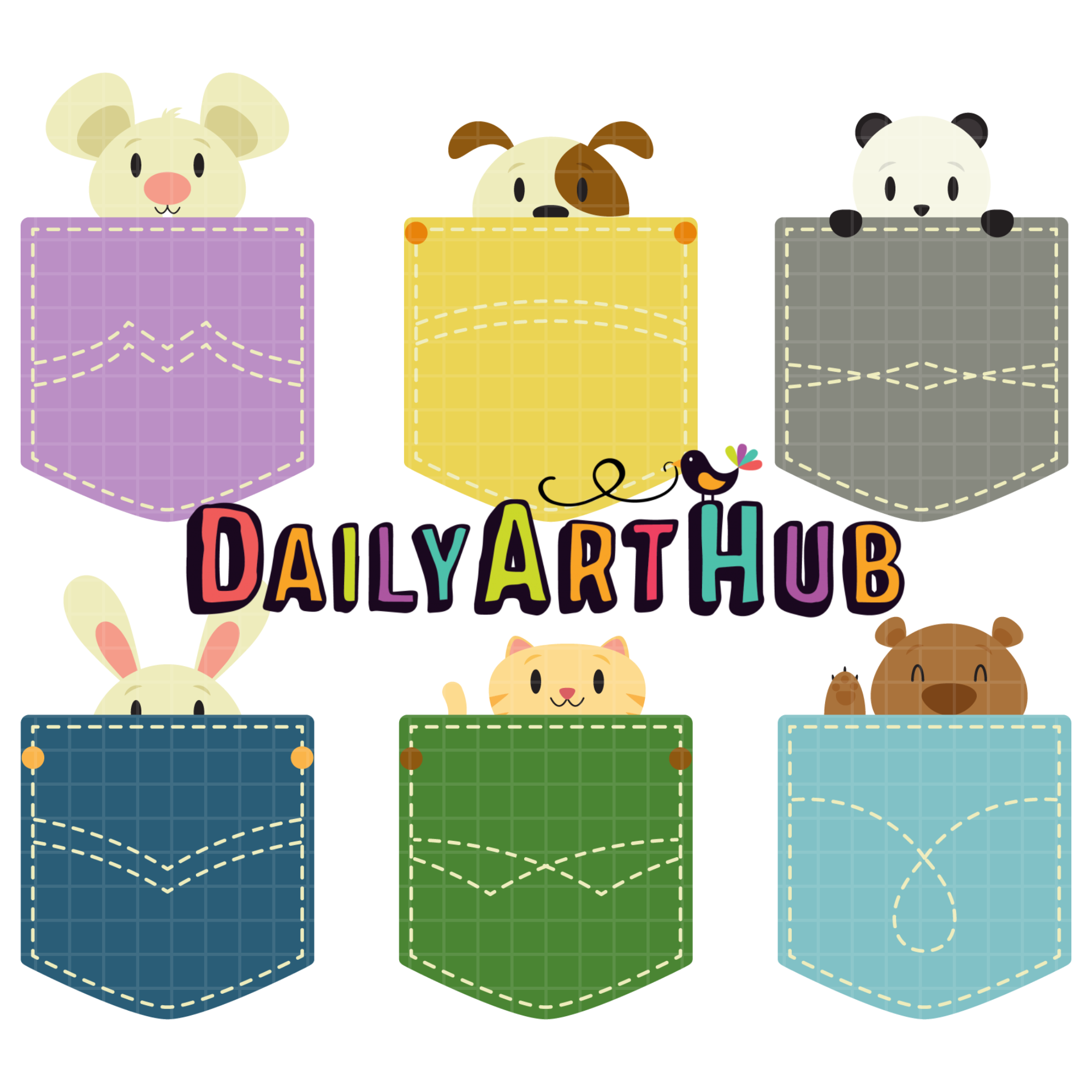 Pocket Animals Clip Art Set