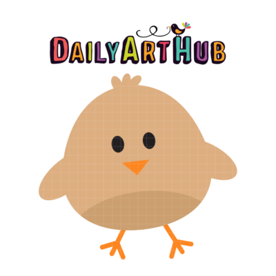 Brown Chick Clip Art