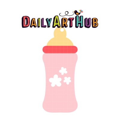 Cute Baby Bottle Clip Art