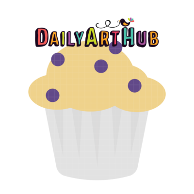 Blueberry Muffin Clip Art