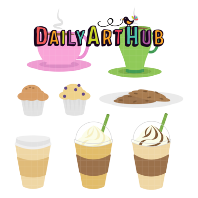 Coffee Break Clip Art Set