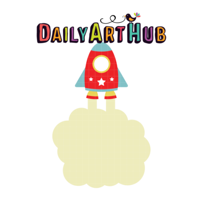 FREE Rocket Ship Smoke Clip Art