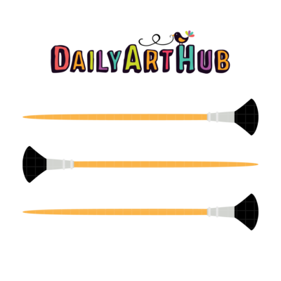 FREE Fan Paintbrush Clip Art