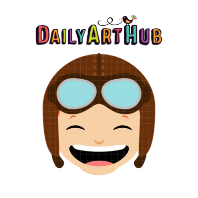 Happy Pilot Clip Art