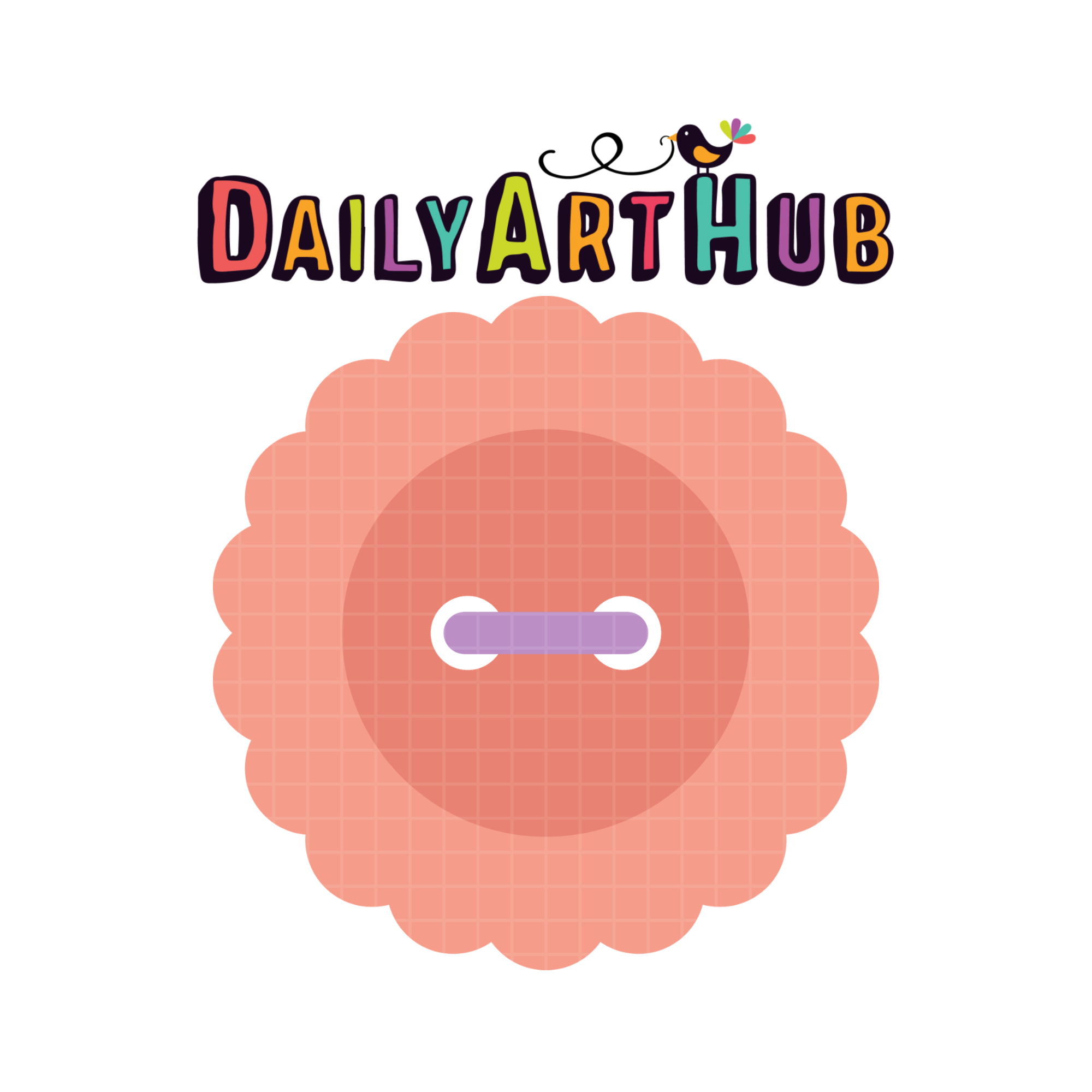 FREE Flower Button Clip Art