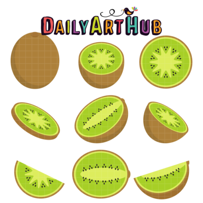 Kiwi Clip Art Set