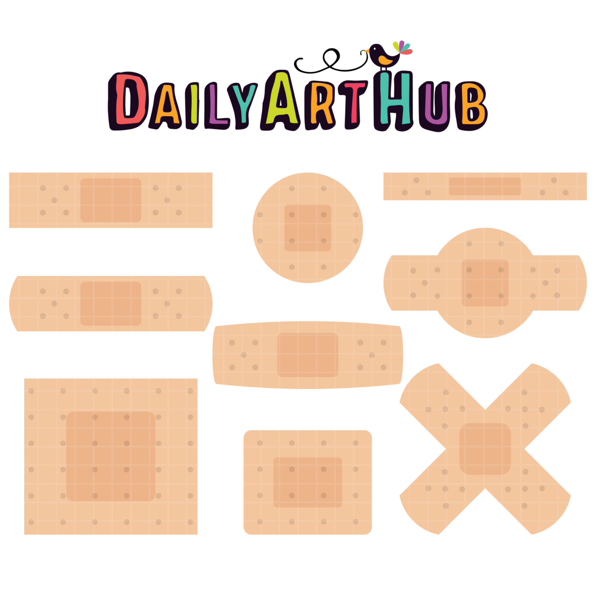 Bandages Clip Art Set