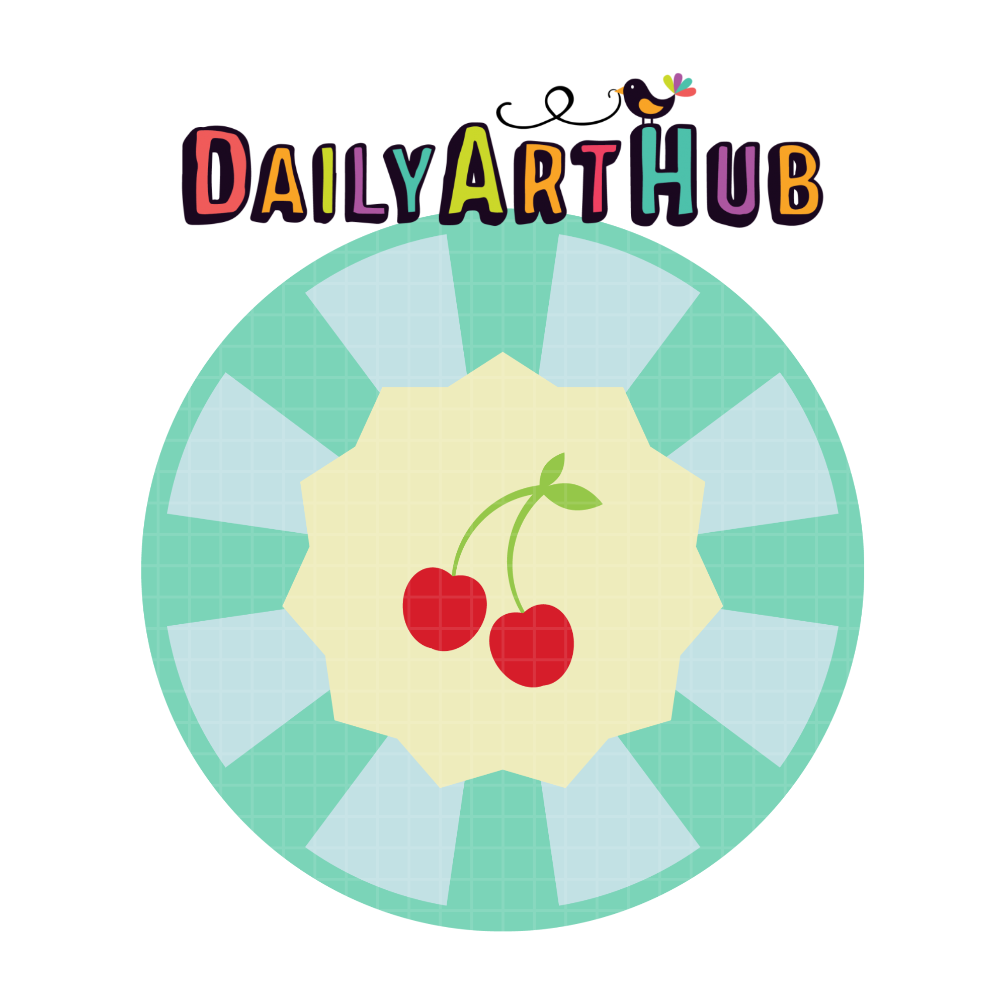 FREE Cherry Badge Clip Art