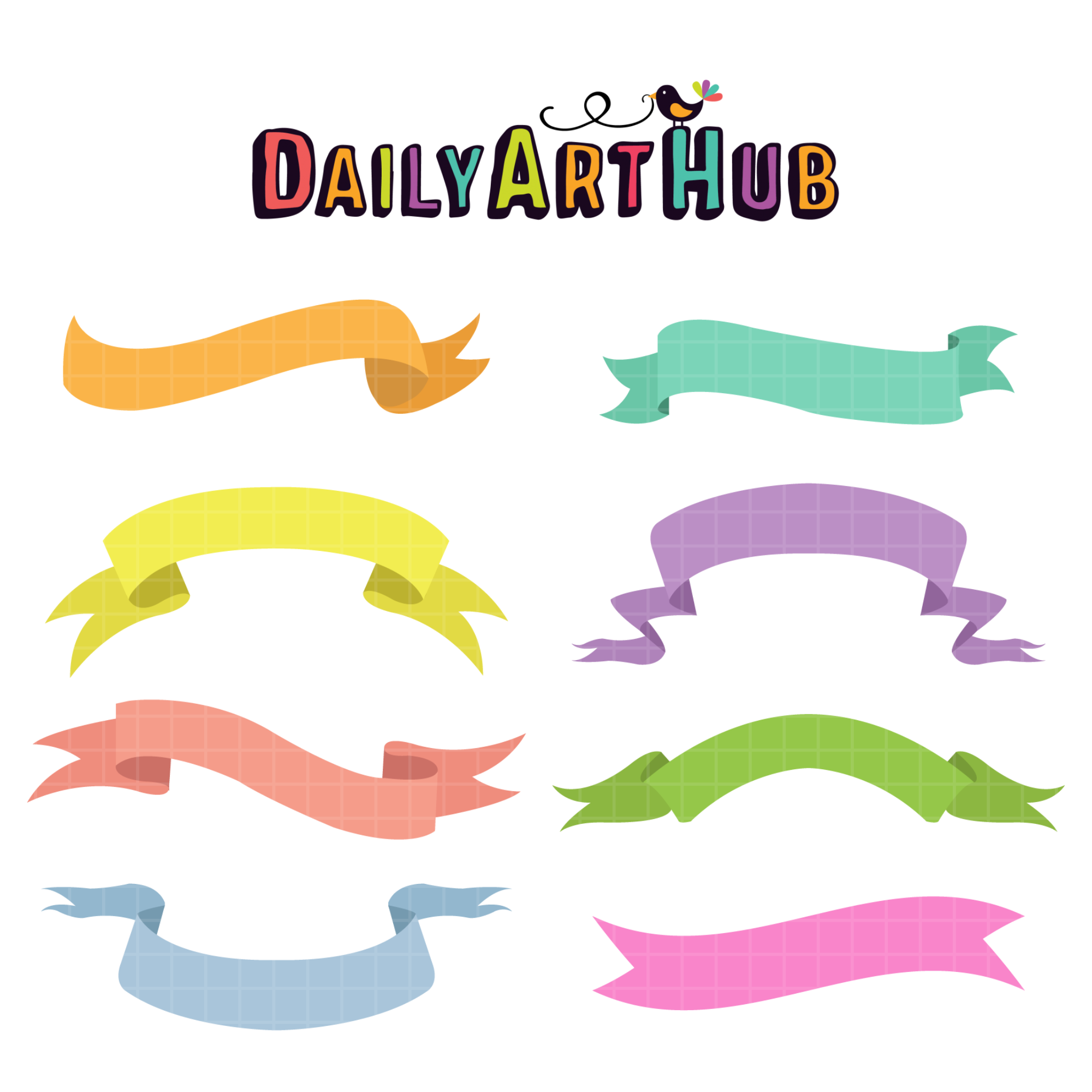 Ribbons Clip Art Set