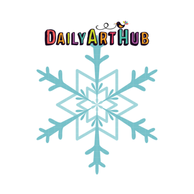 FREE Pretty Snowflake Clip Art
