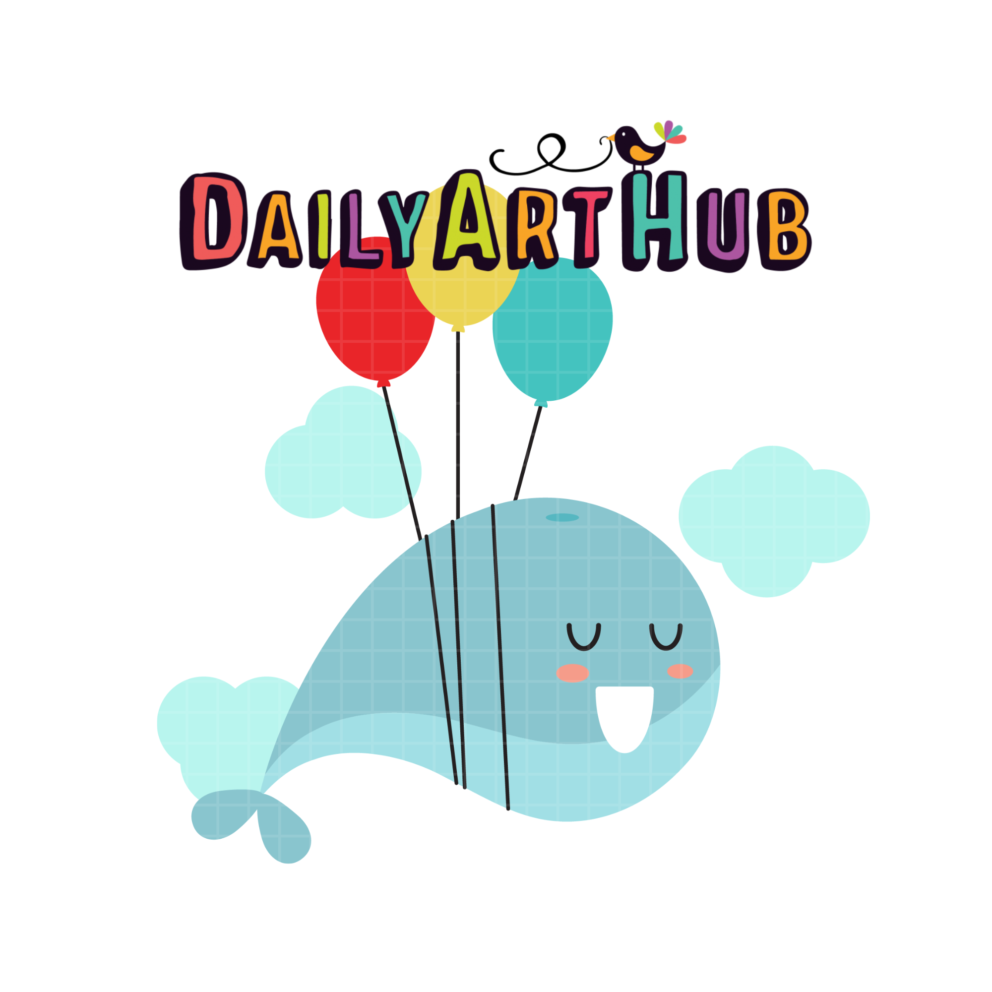 FREE Whale Balloon Ride Clip Art
