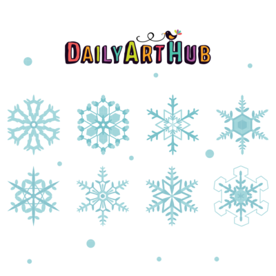 Snowflakes Clip Art Set
