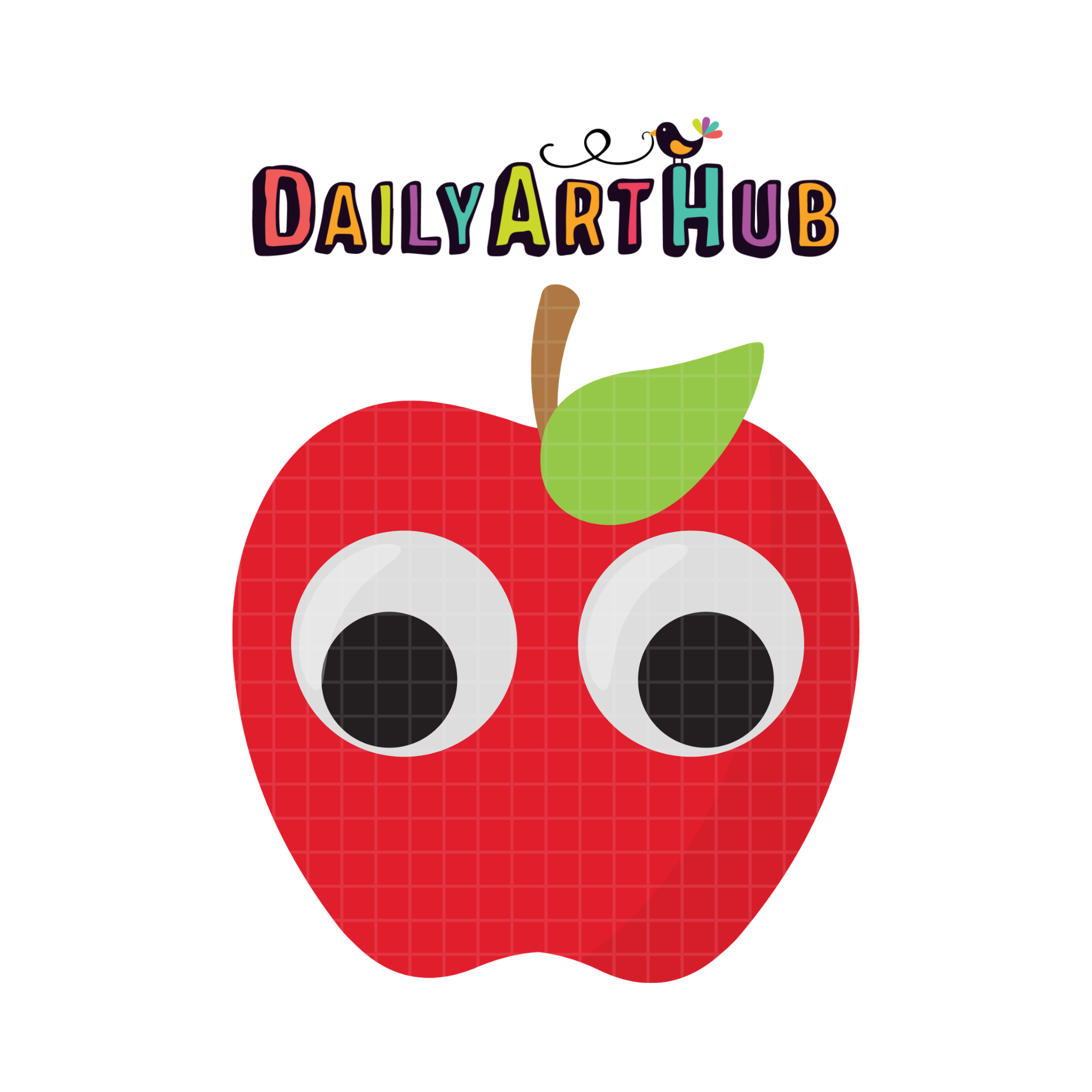 FREE Googly Eye Apple Clip Art
