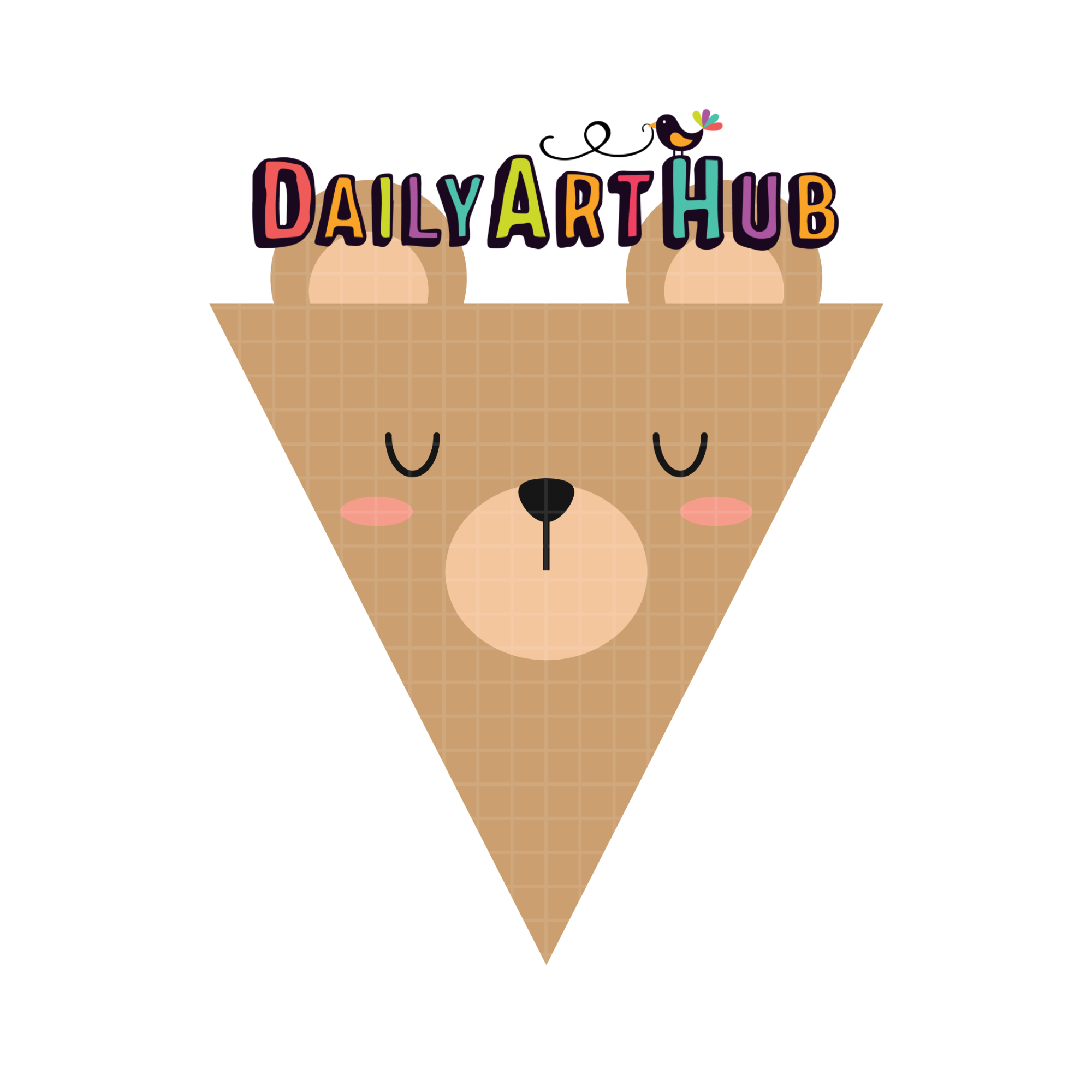 FREE Bear Party Flag Clip Art