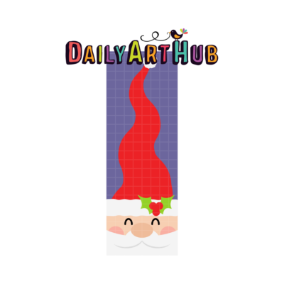 FREE Tall Hat Santa Clip Art